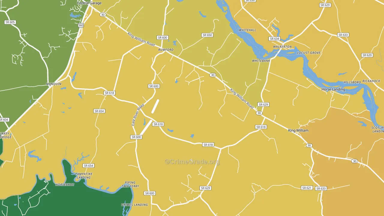 23086, VA Map of Drug-Related Crime Rates