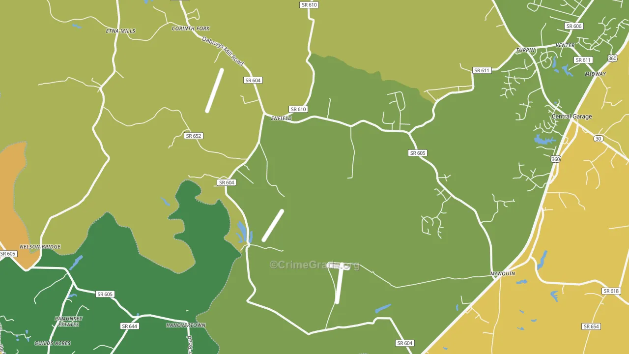 23106, VA Map of Drug-Related Crime Rates