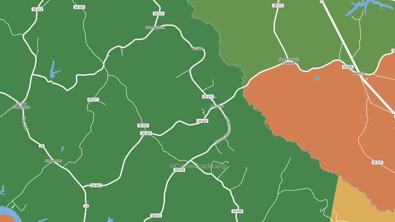 23108, VA Map of Drug-Related Crime Rates