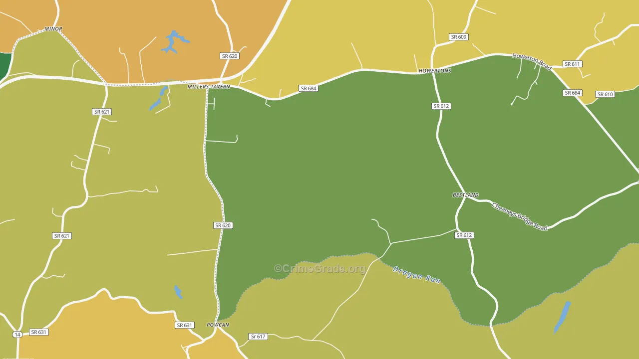 23115, VA Map of Drug-Related Crime Rates