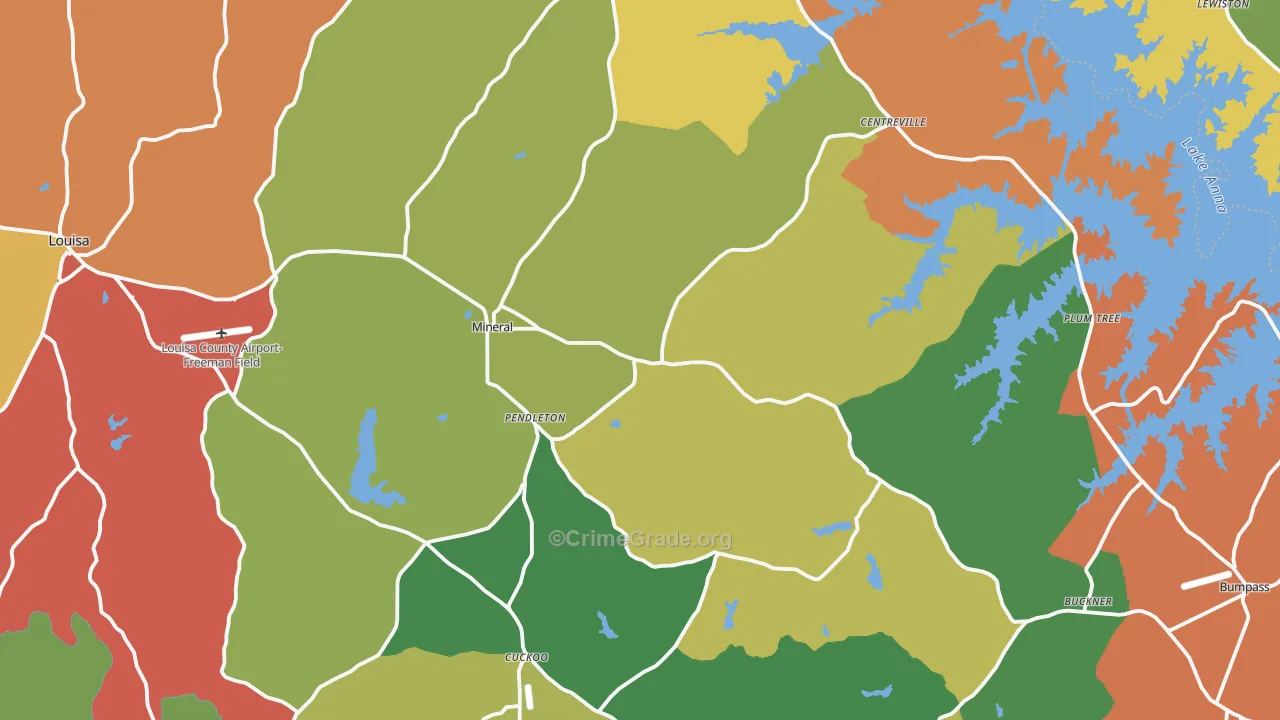 23117, VA Map of Drug-Related Crime Rates