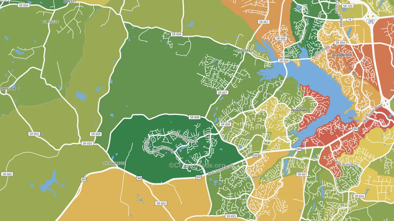 23120, VA Map of Drug-Related Crime Rates