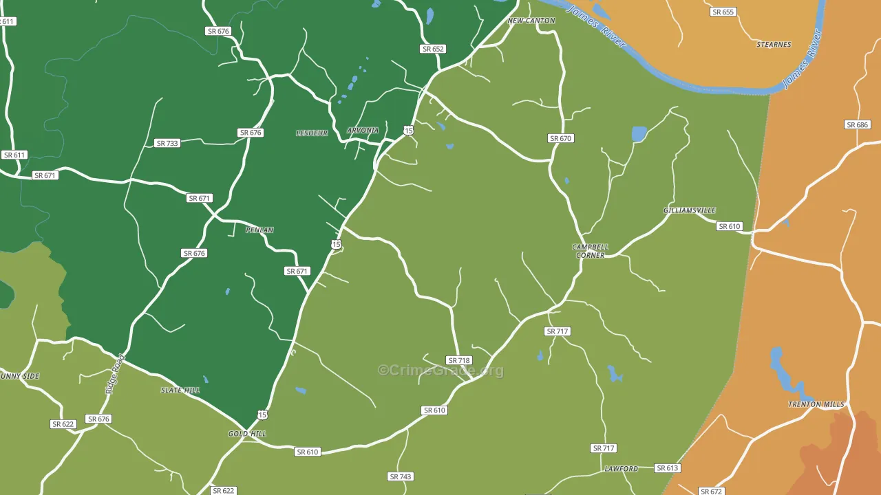 23123, VA Map of Drug-Related Crime Rates