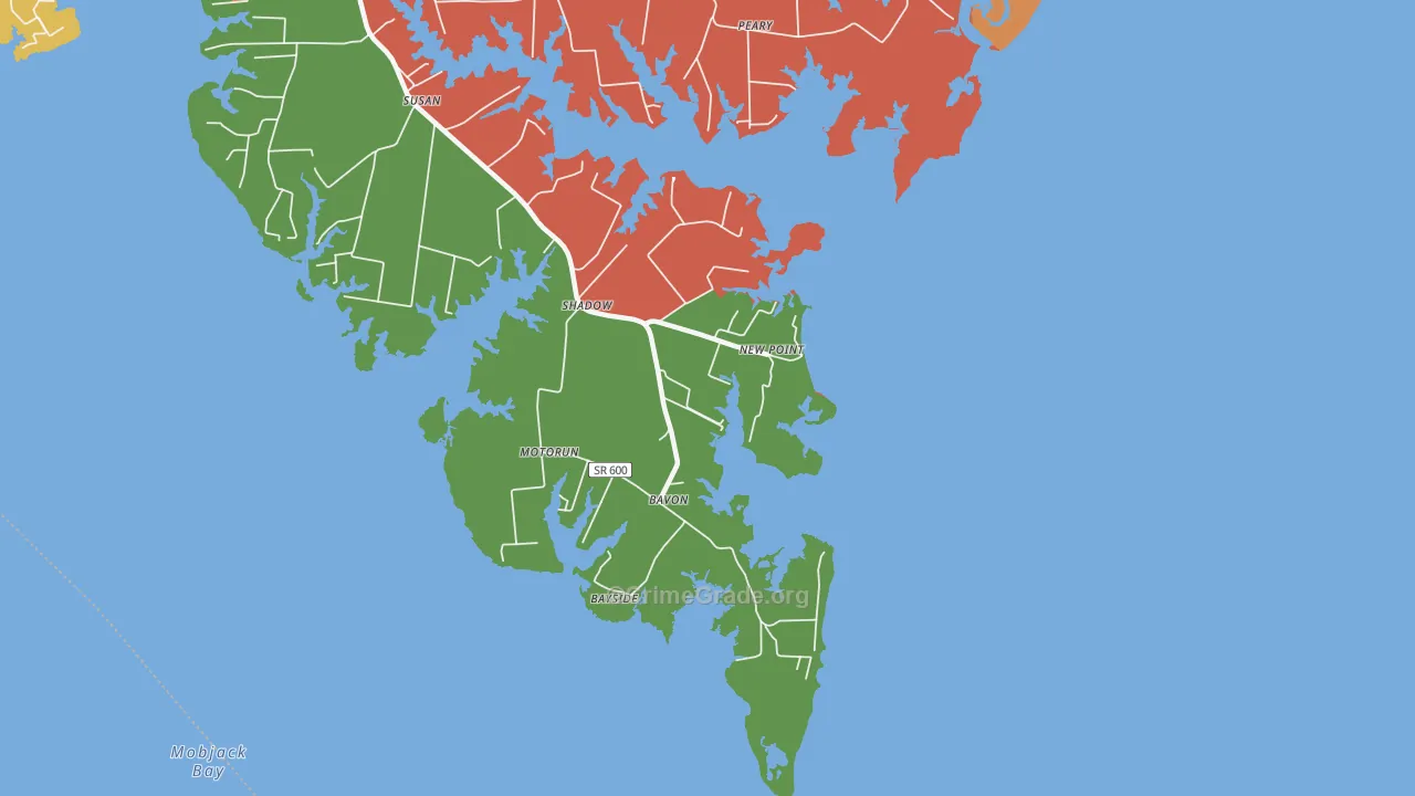 23125, VA Map of Drug-Related Crime Rates