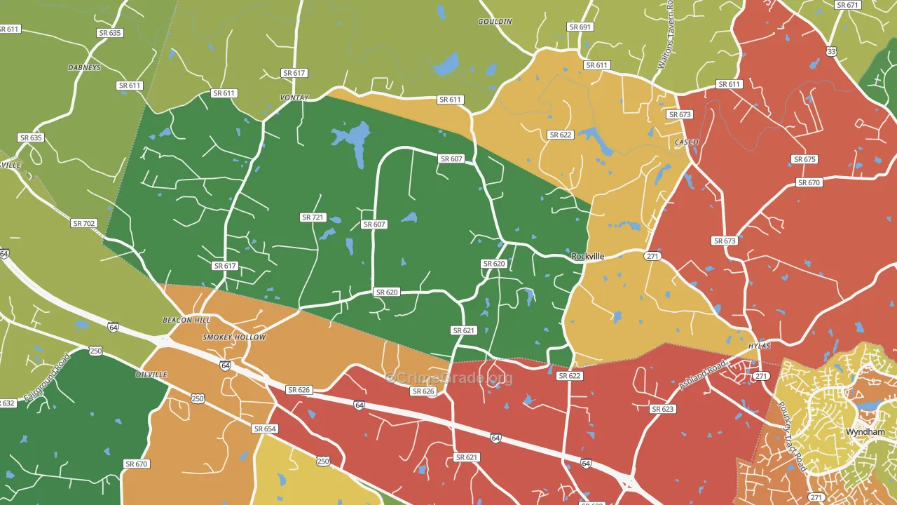 23146, VA Map of Drug-Related Crime Rates