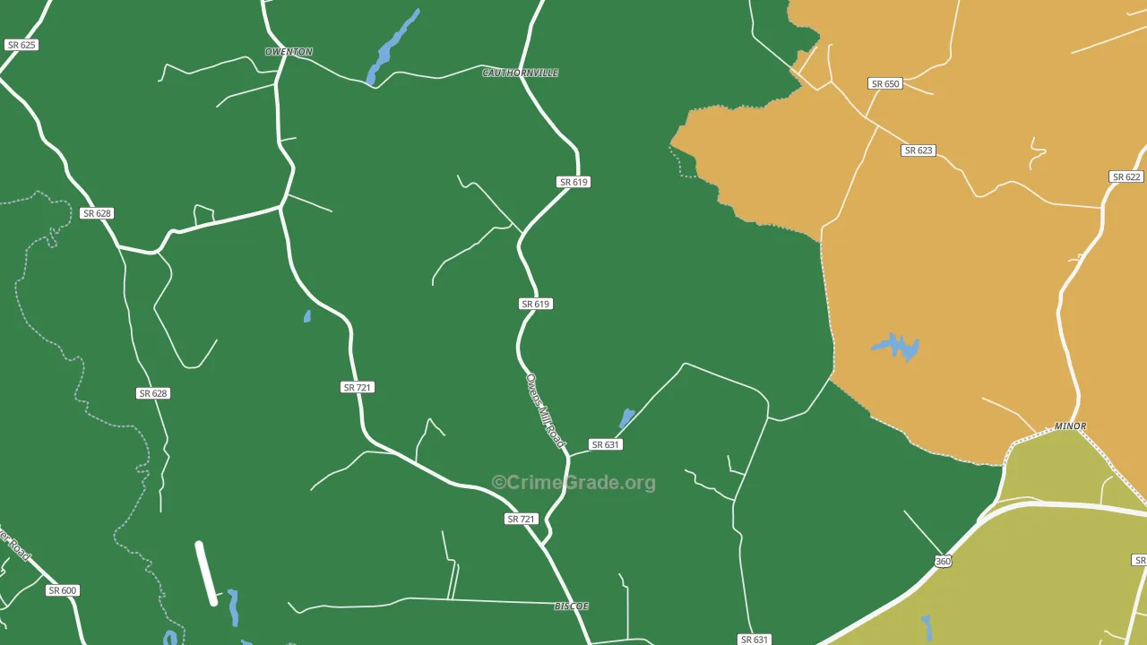 23148, VA Map of Drug-Related Crime Rates