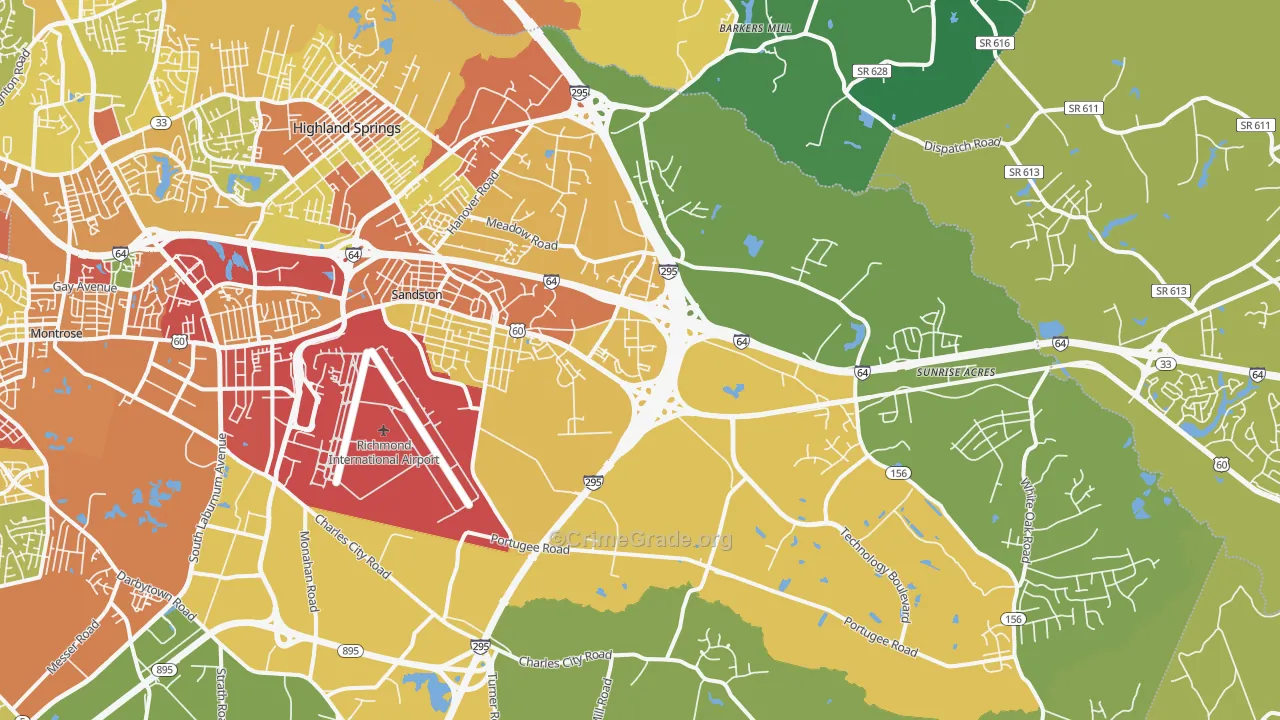 23150, VA Map of Drug-Related Crime Rates