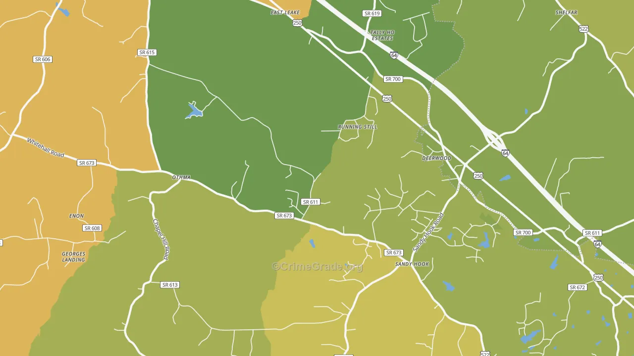23153, VA Map of Drug-Related Crime Rates