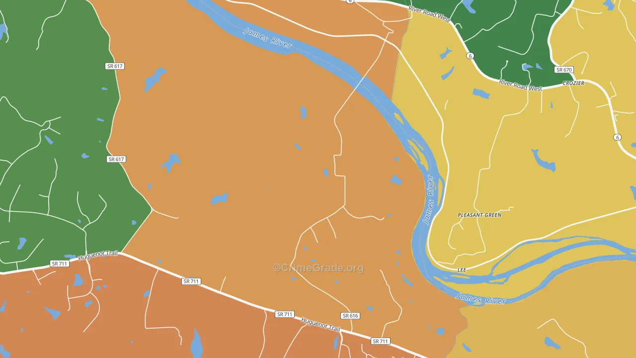 23160, VA Map of Drug-Related Crime Rates