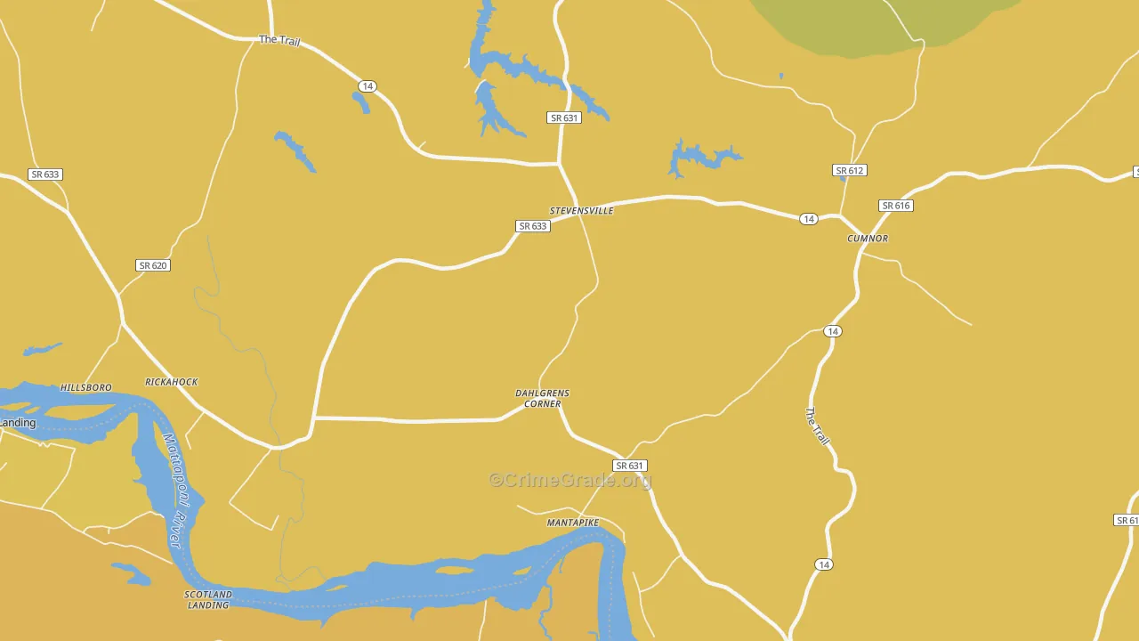 23161, VA Map of Drug-Related Crime Rates