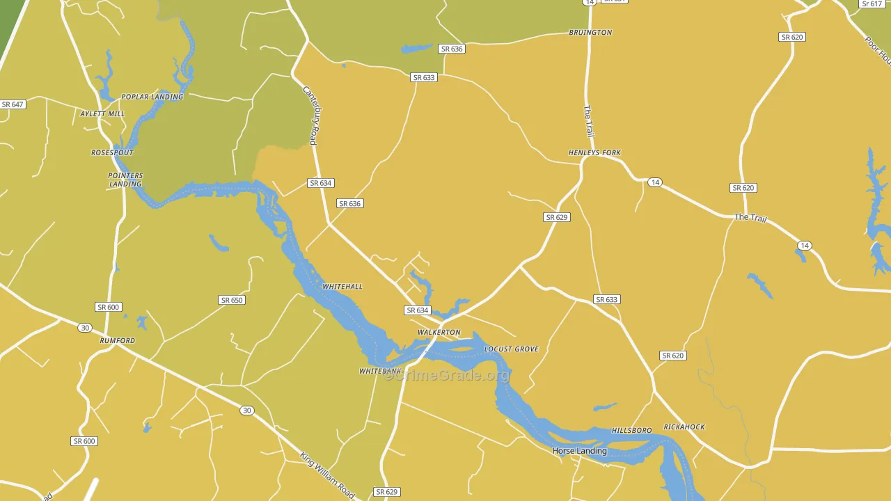 23177, VA Map of Drug-Related Crime Rates