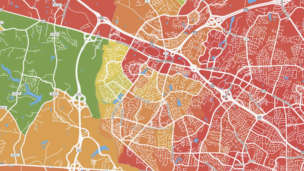 23233, VA Map of Drug-Related Crime Rates