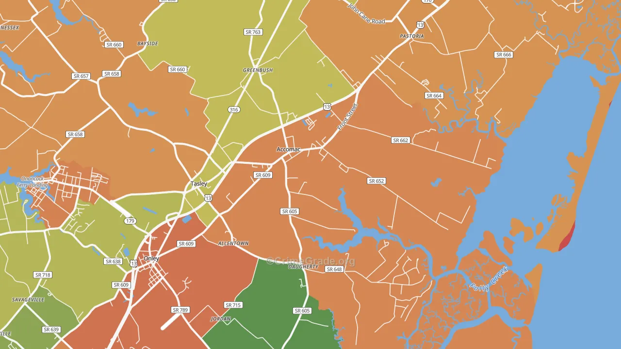 23301, VA Map of Drug-Related Crime Rates
