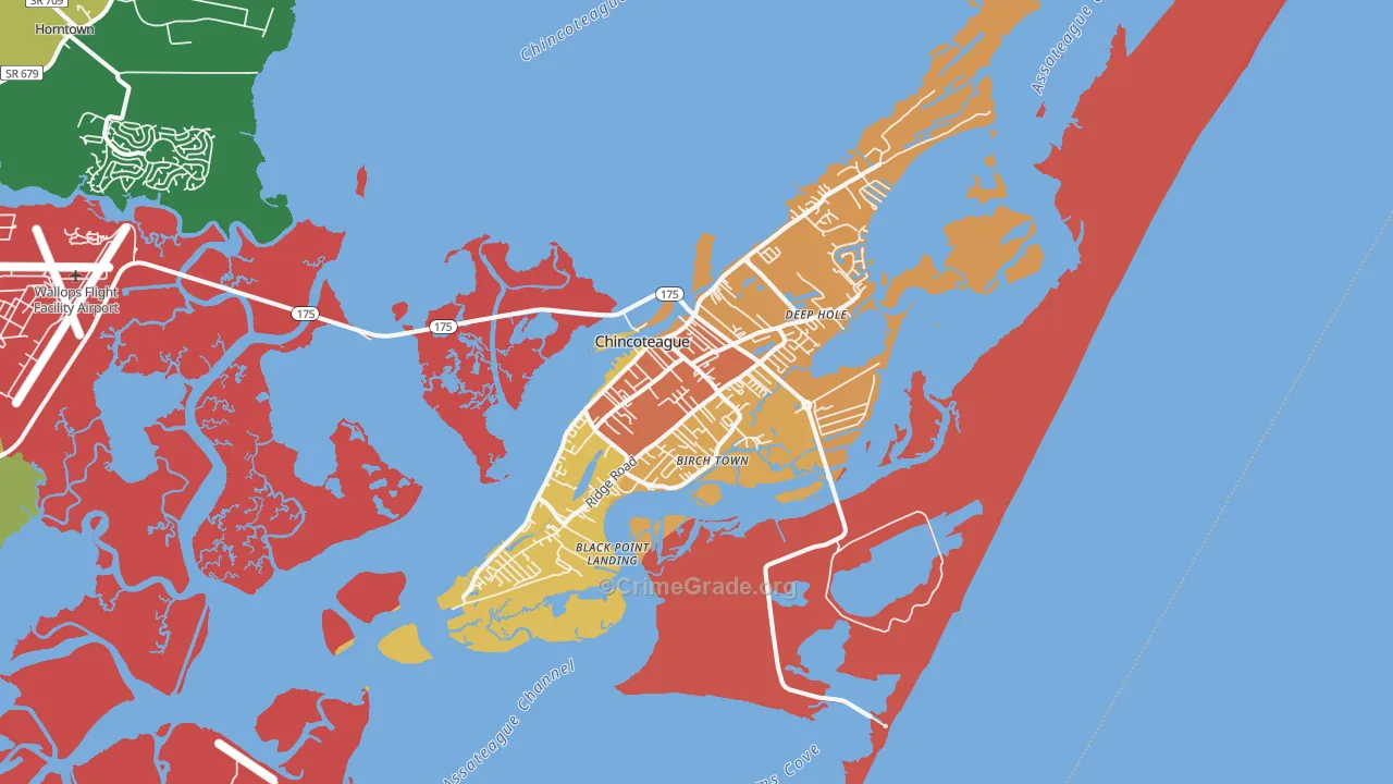 23336, VA Map of Drug-Related Crime Rates