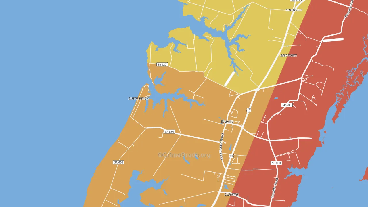 23347, VA Map of Drug-Related Crime Rates