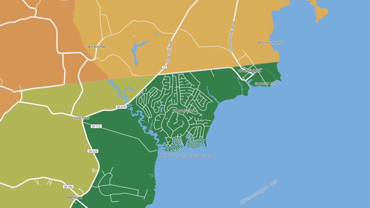 23356, VA Map of Drug-Related Crime Rates