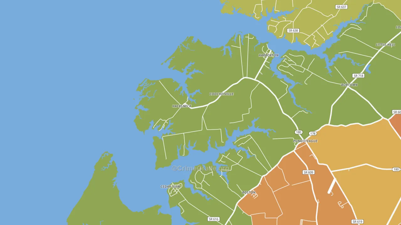 23358, VA Map of Drug-Related Crime Rates