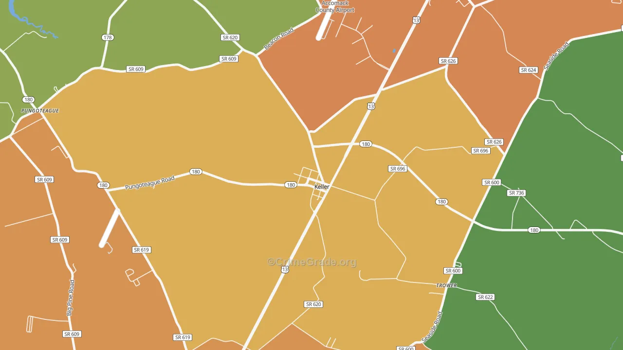23401, VA Map of Drug-Related Crime Rates