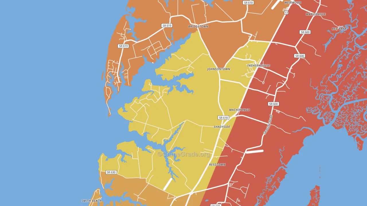 23405, VA Map of Drug-Related Crime Rates