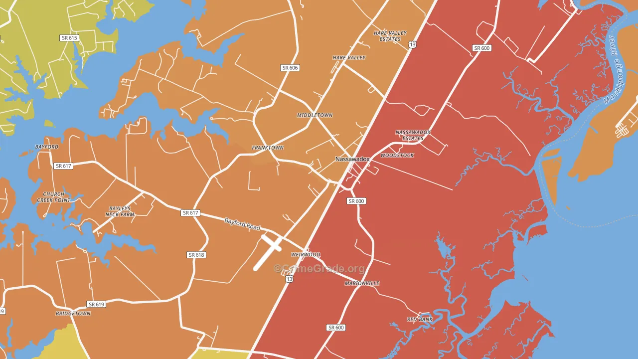 23413, VA Map of Drug-Related Crime Rates