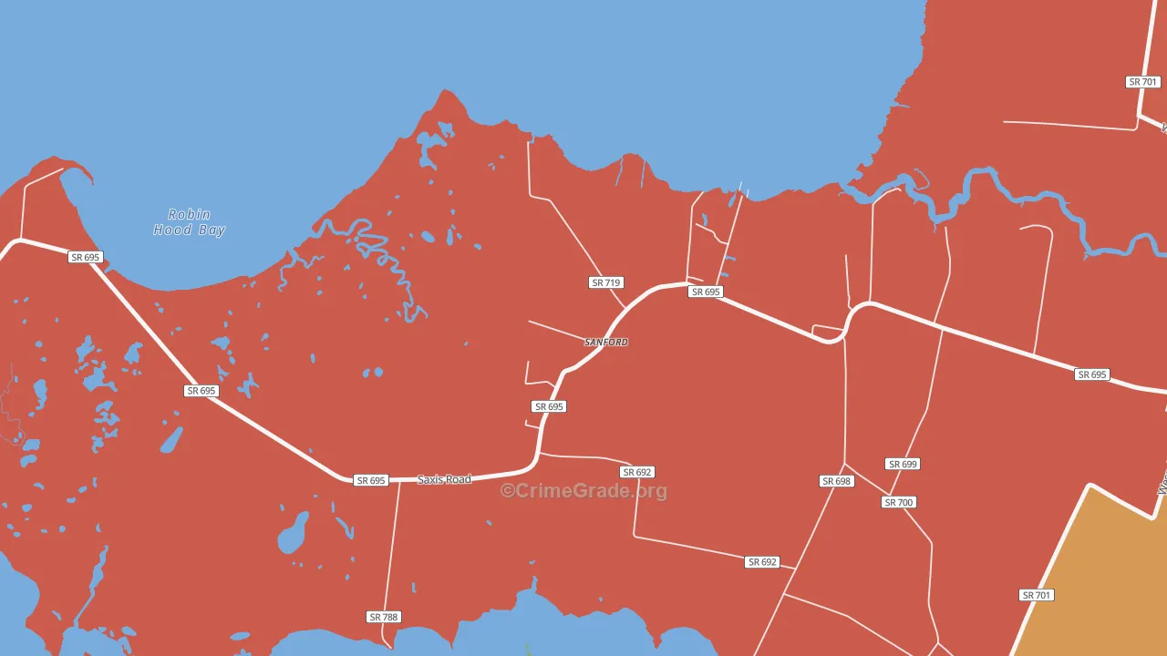 23426, VA Map of Drug-Related Crime Rates