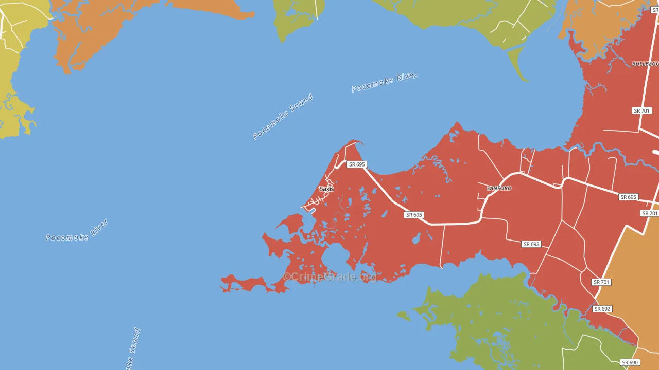23427, VA Map of Drug-Related Crime Rates
