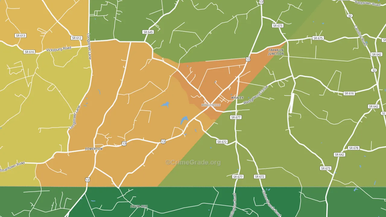 23438, VA Map of Drug-Related Crime Rates