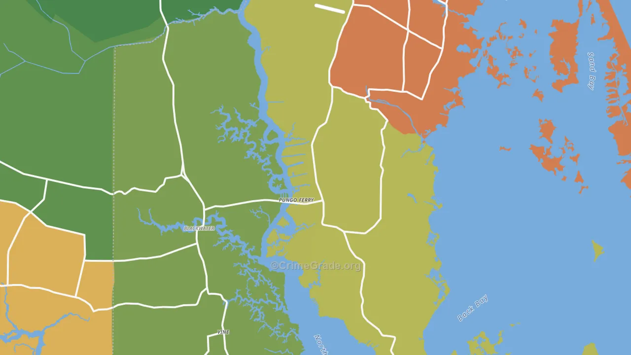 23457, VA Map of Drug-Related Crime Rates
