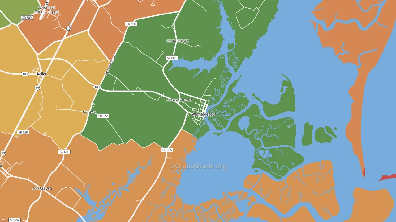 23480, VA Map of Drug-Related Crime Rates