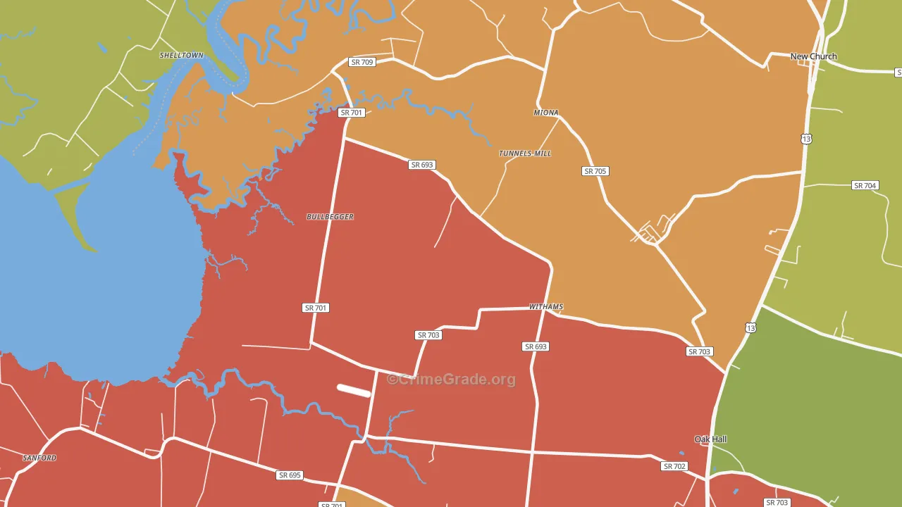23488, VA Map of Drug-Related Crime Rates