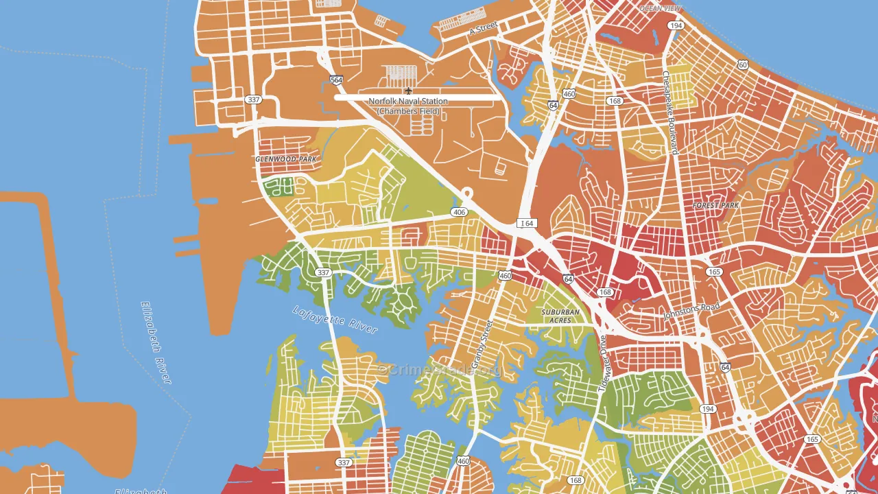 23505, VA Map of Drug-Related Crime Rates