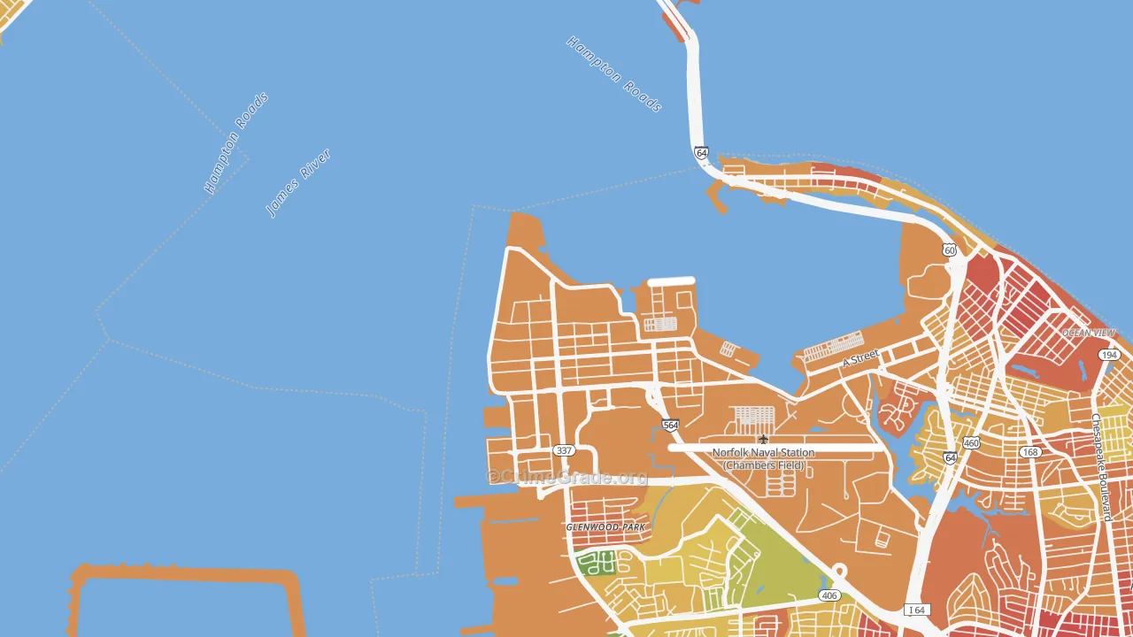 23511, VA Map of Drug-Related Crime Rates
