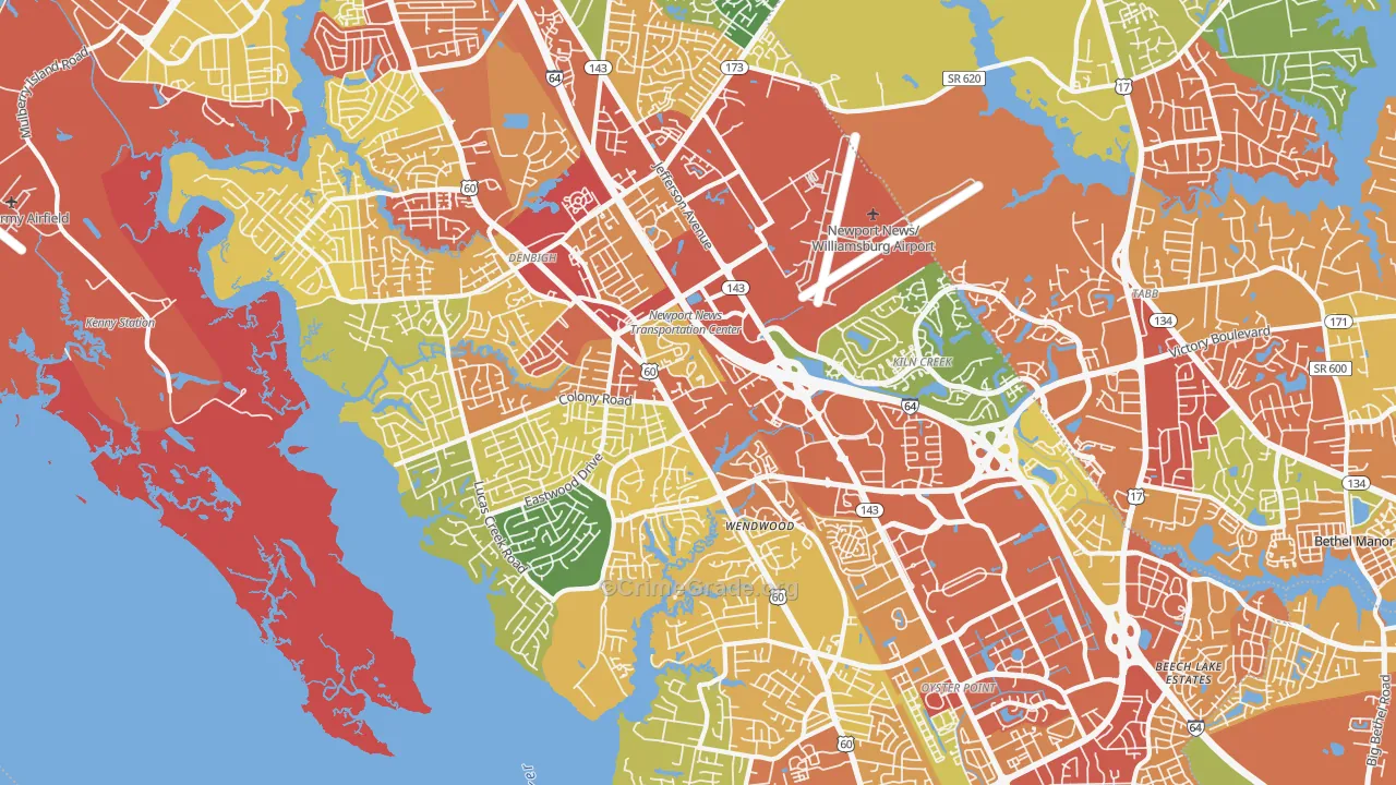 23602, VA Map of Drug-Related Crime Rates