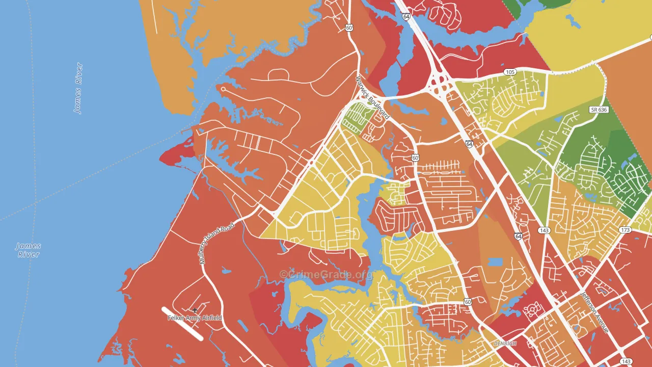 23604, VA Map of Drug-Related Crime Rates