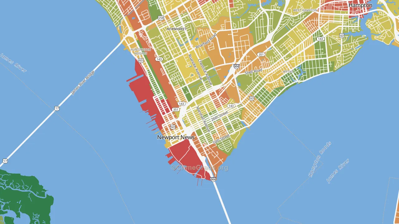 23607, VA Map of Drug-Related Crime Rates