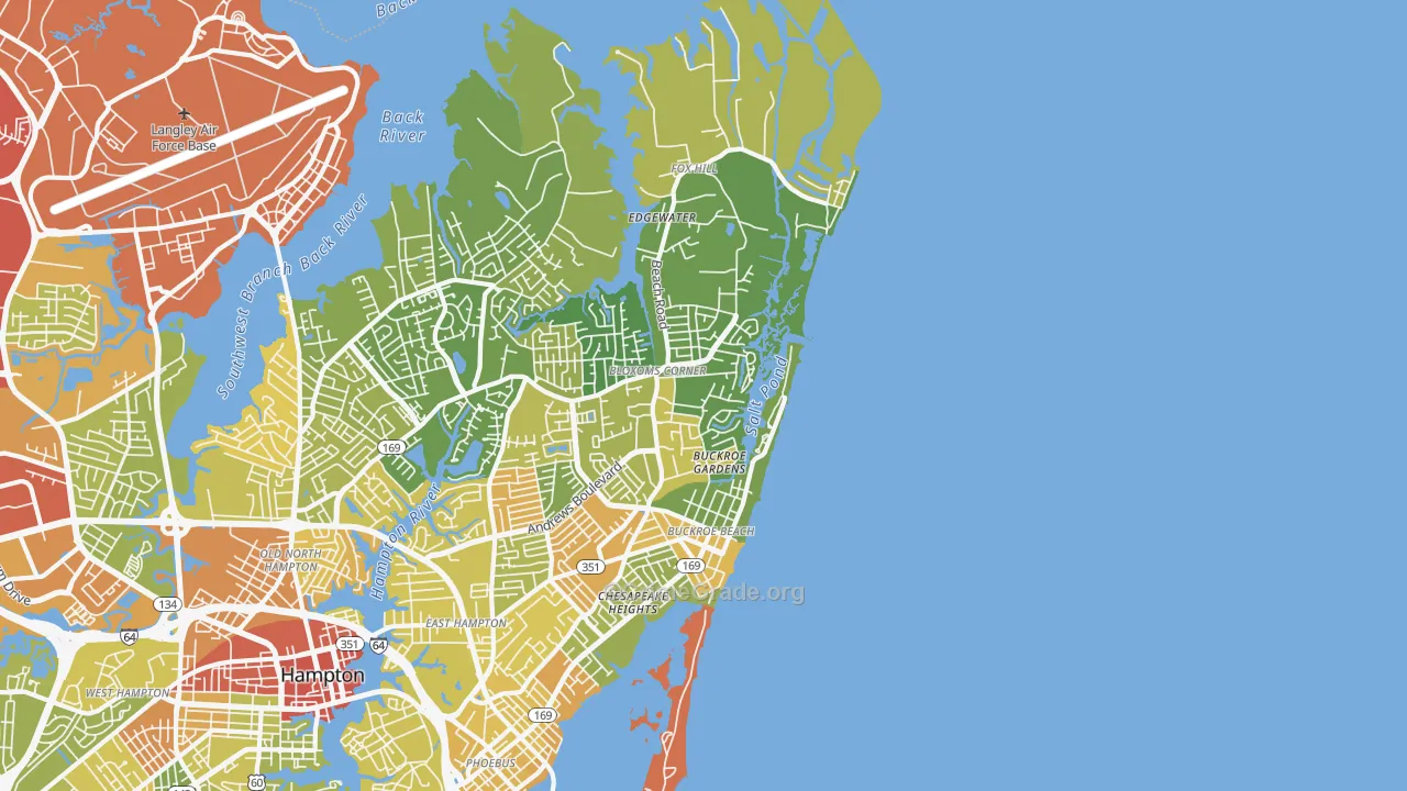 23664, VA Map of Drug-Related Crime Rates