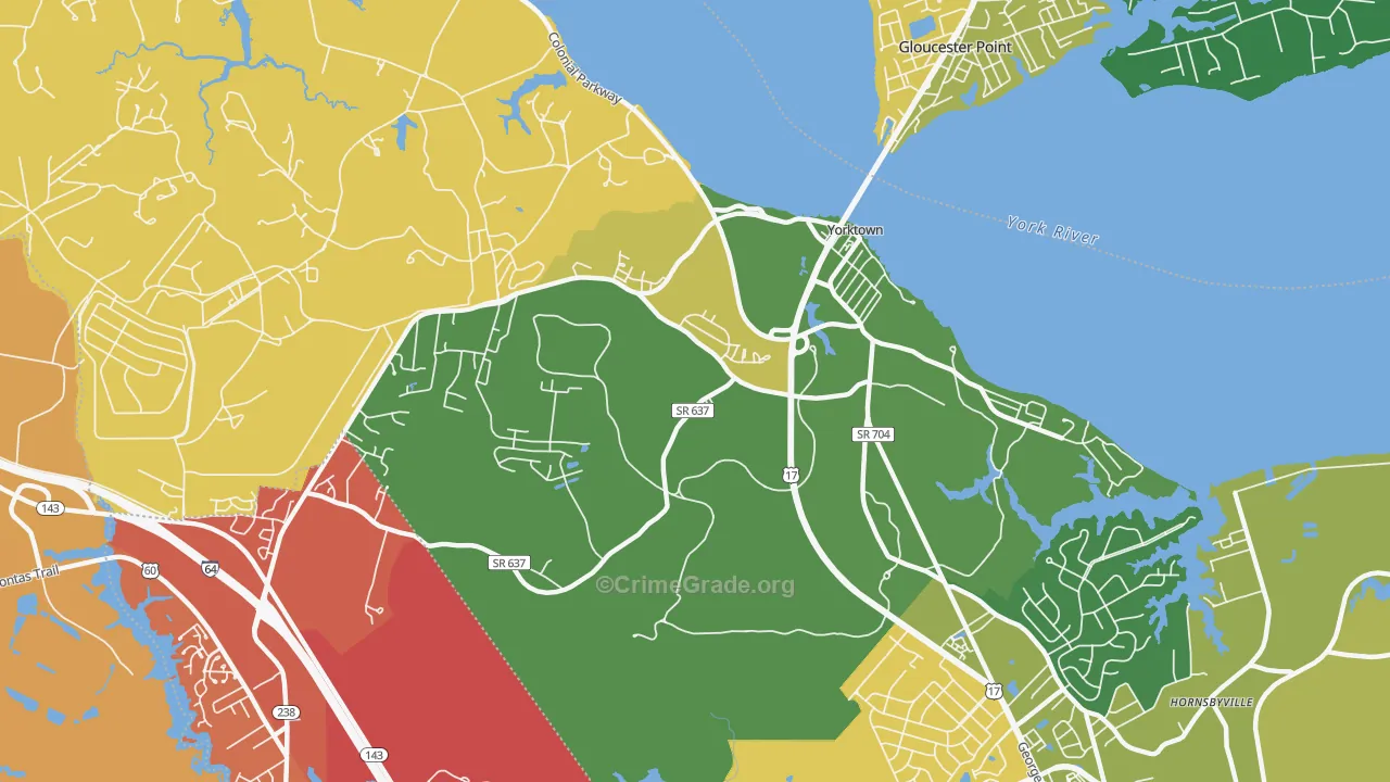 23690, VA Map of Drug-Related Crime Rates
