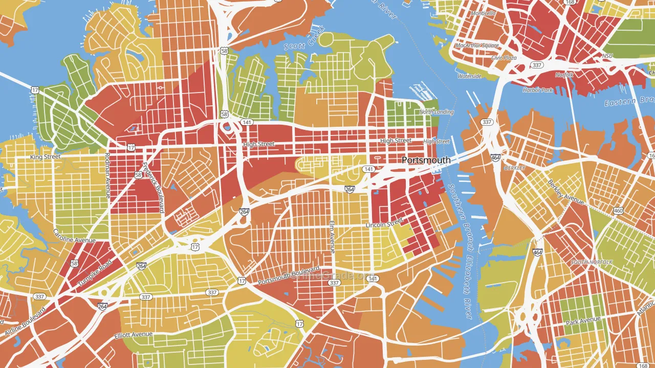 23704, VA Map of Drug-Related Crime Rates