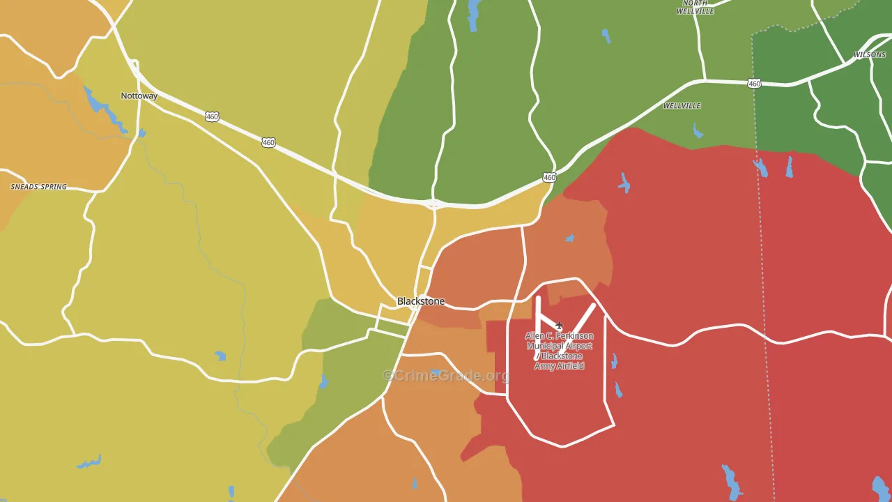 23824, VA Map of Drug-Related Crime Rates