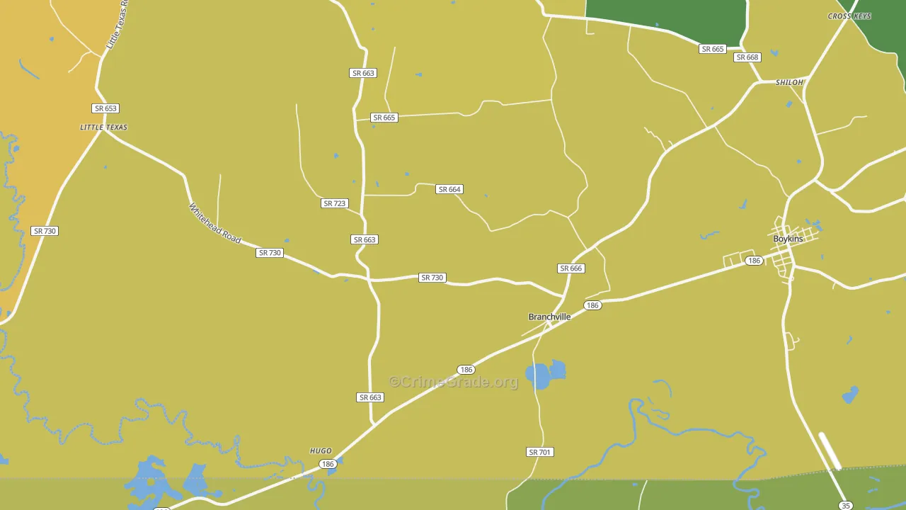 23828, VA Map of Drug-Related Crime Rates