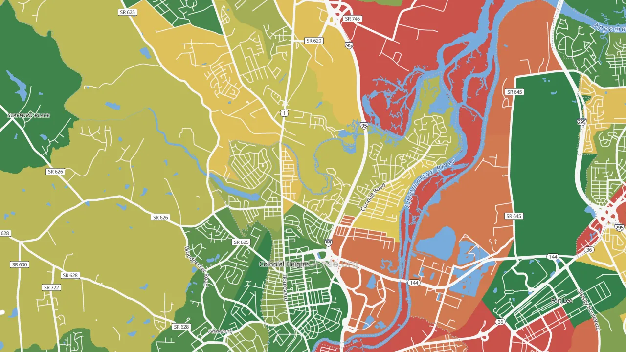 23834, VA Map of Drug-Related Crime Rates
