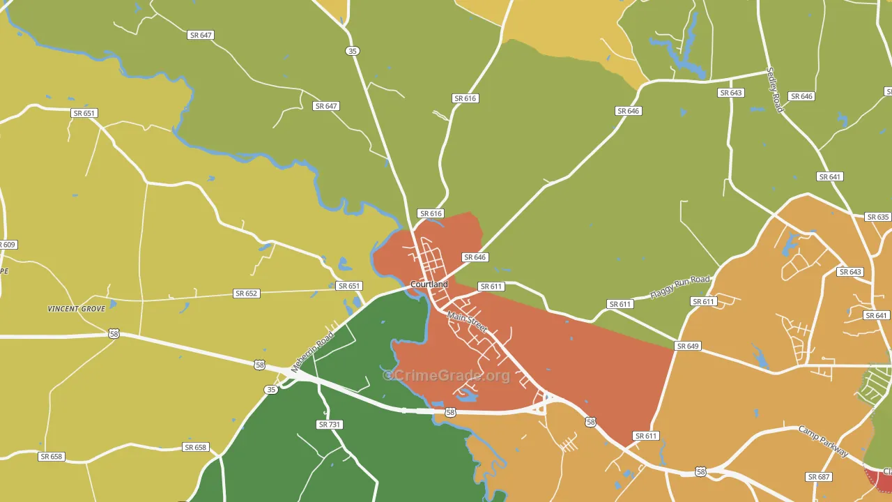 23837, VA Map of Drug-Related Crime Rates