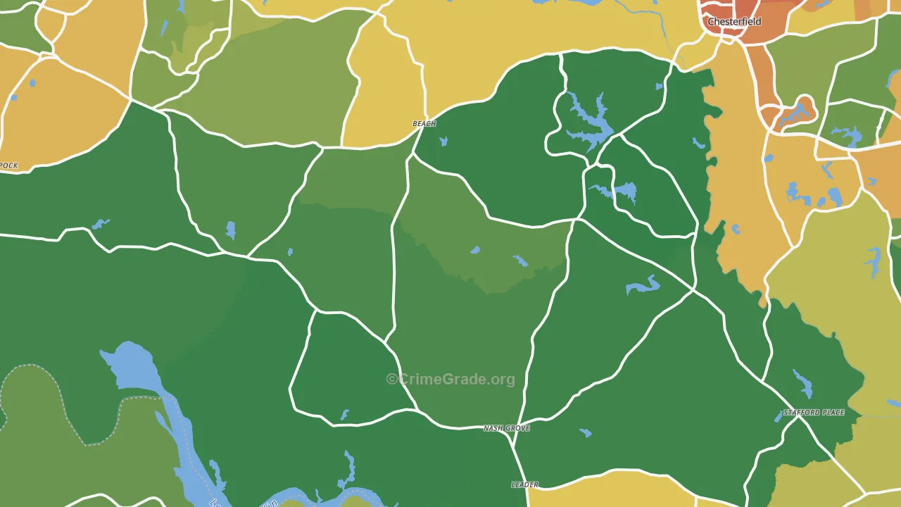 23838, VA Map of Drug-Related Crime Rates