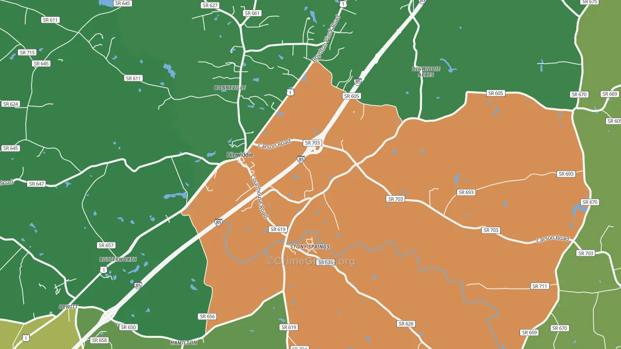 23841, VA Map of Drug-Related Crime Rates