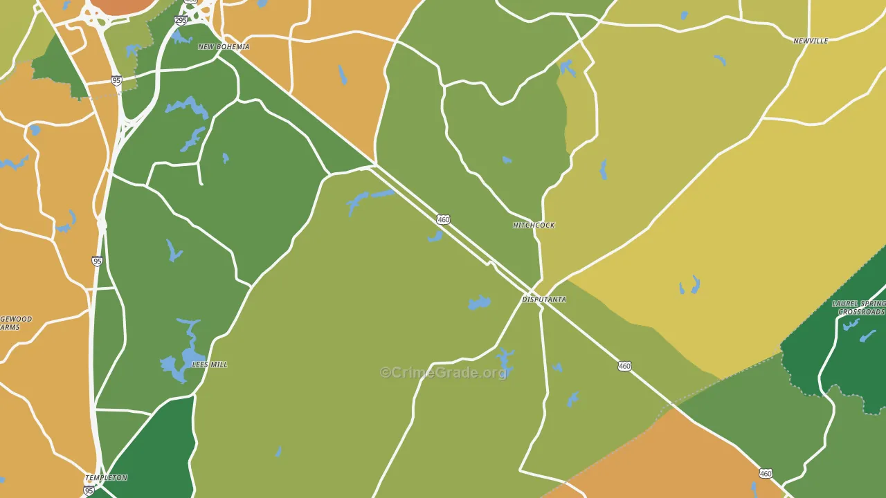 23842, VA Map of Drug-Related Crime Rates
