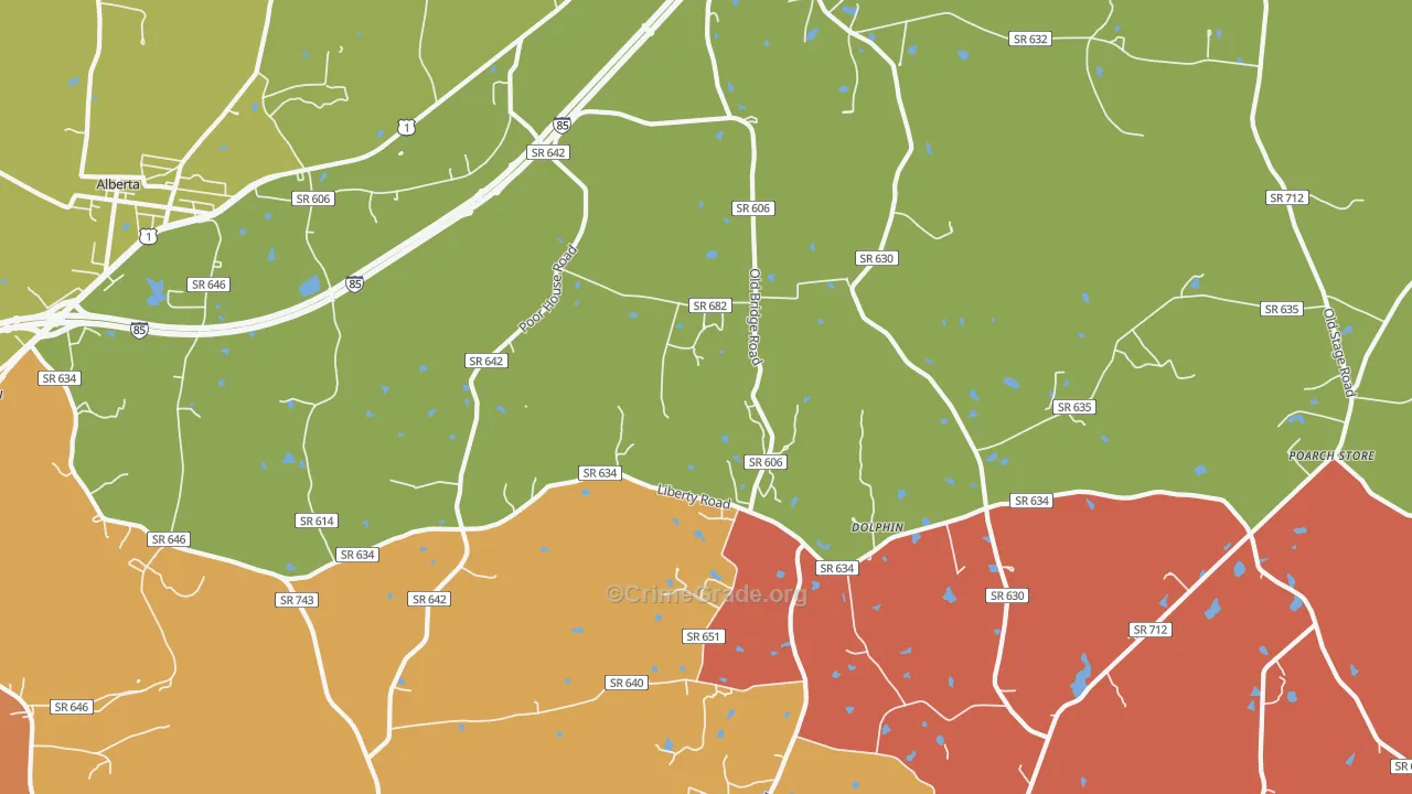 23843, VA Map of Drug-Related Crime Rates