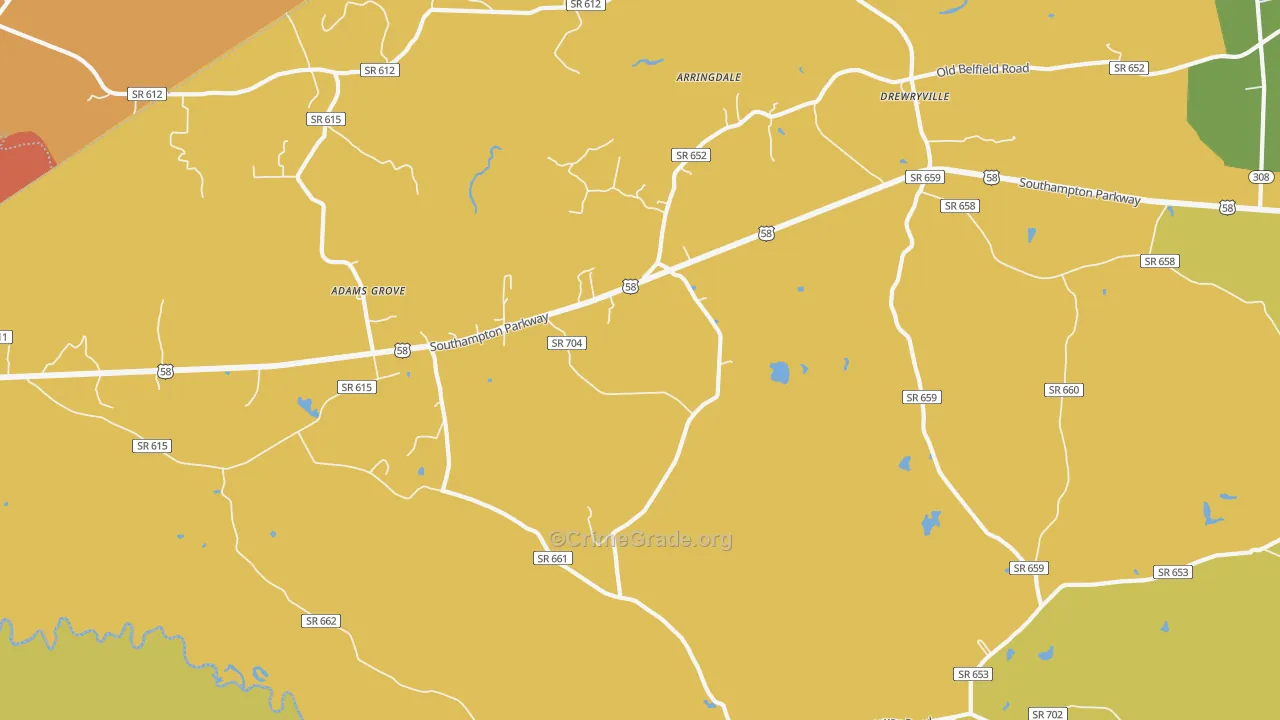 23844, VA Map of Drug-Related Crime Rates