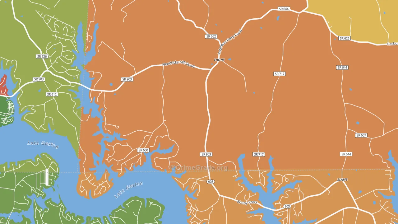 23845, VA Map of Drug-Related Crime Rates