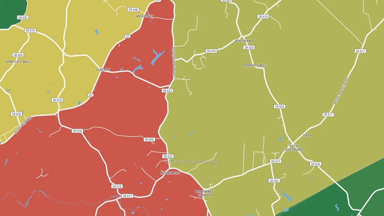 23846, VA Map of Drug-Related Crime Rates