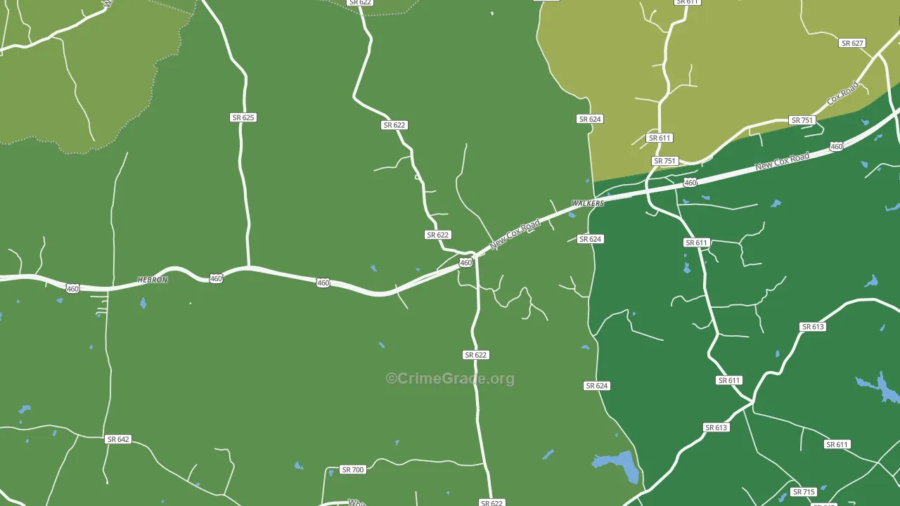 23850, VA Map of Drug-Related Crime Rates